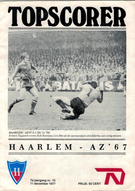 AZ Programma 11-dec-1977 Haarlem uit